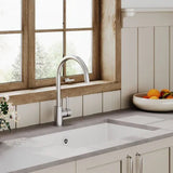 Nuie White Undermount Fireclay Kitchen Sink 1 Bowl with Overflow - 711mm x 483mm - Trusted Building Supplies