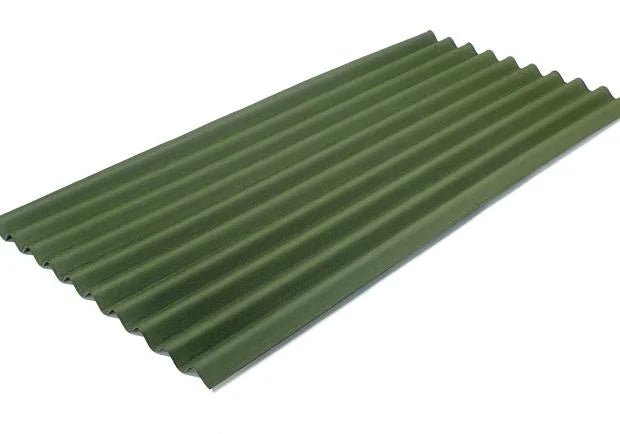 Onduline Green Corrugated Bitumen Roofing Sheet - 2000mm x 950mm - Trusted Building Supplies