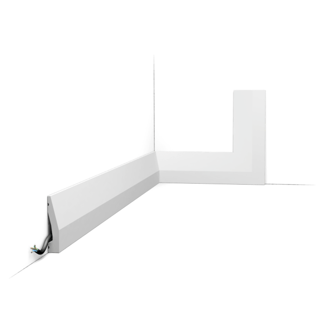 Orac SX159 Duropolymer Angled Skirting Board - 2000mm x 12mm x 60mm - Trusted Building Supplies