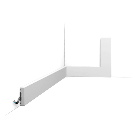 Orac SX162 Duropolymer Small Square Skirting Board - 2000mm x 10mm x 40mm - Trusted Building Supplies