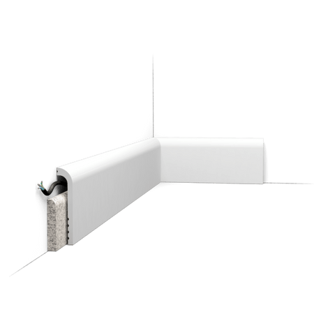 Orac SX185 Duropolymer Skirting Board Cover - 2000mm x 25mm x 120mm - Trusted Building Supplies