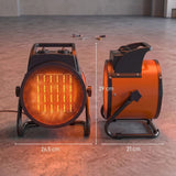 Outsunny 2800W Portable Industrial Ceramic Fan Heater - Trusted Building Supplies