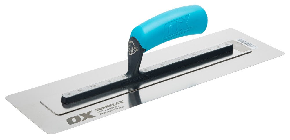 OX Pro Semi Flex Stainless Steel Trowel - Trusted Building Supplies