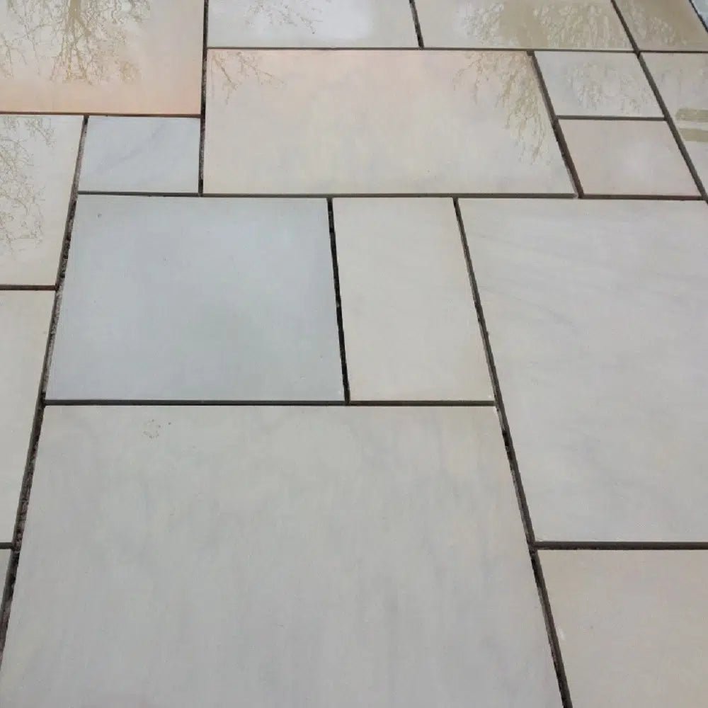Pave World Misty Raj Green Sandstone Patio Paving Pack - 19.5m2 - Trusted Building Supplies