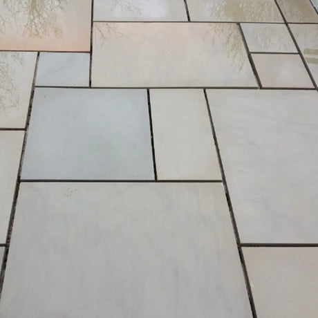 Pave World Misty Raj Green Sandstone Patio Paving Pack - 19.5m2 - Trusted Building Supplies