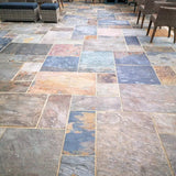 Pave World Traditional Rustic Gold Sandstone Slate Patio Paving Pack - 19.5m2 - Trusted Building Supplies