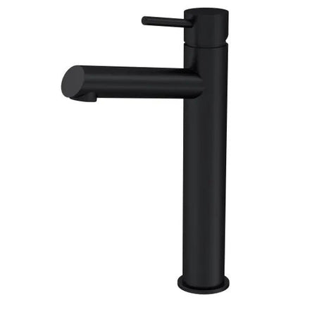 Pure Matt Black High - Rise Mono Basin Mixer Tap - Trusted Building Supplies