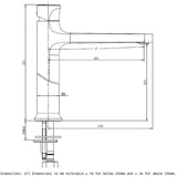 RAK Positano Tall Basin Mixer Tap - Trusted Building Supplies