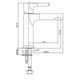 RAK Sorrento Standard Basin Mixer Tap - Trusted Building Supplies