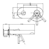 RAK Sorrento Wall Mounted Basin Mixer Tap - Trusted Building Supplies