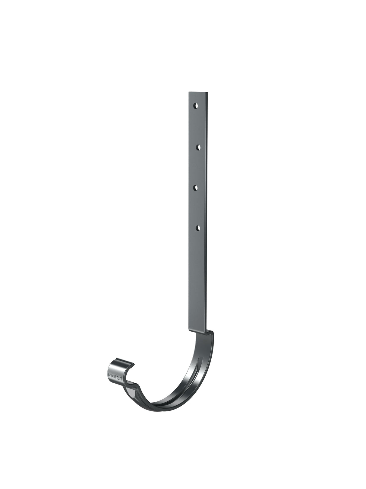 RoofArt 125mm Half Round Anthracite Grey Steel Guttering Rafter Bracket - Trusted Building Supplies