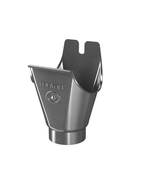 RoofArt 125mm to 87mm Galvanised Steel Guttering Outlet - Trusted Building Supplies