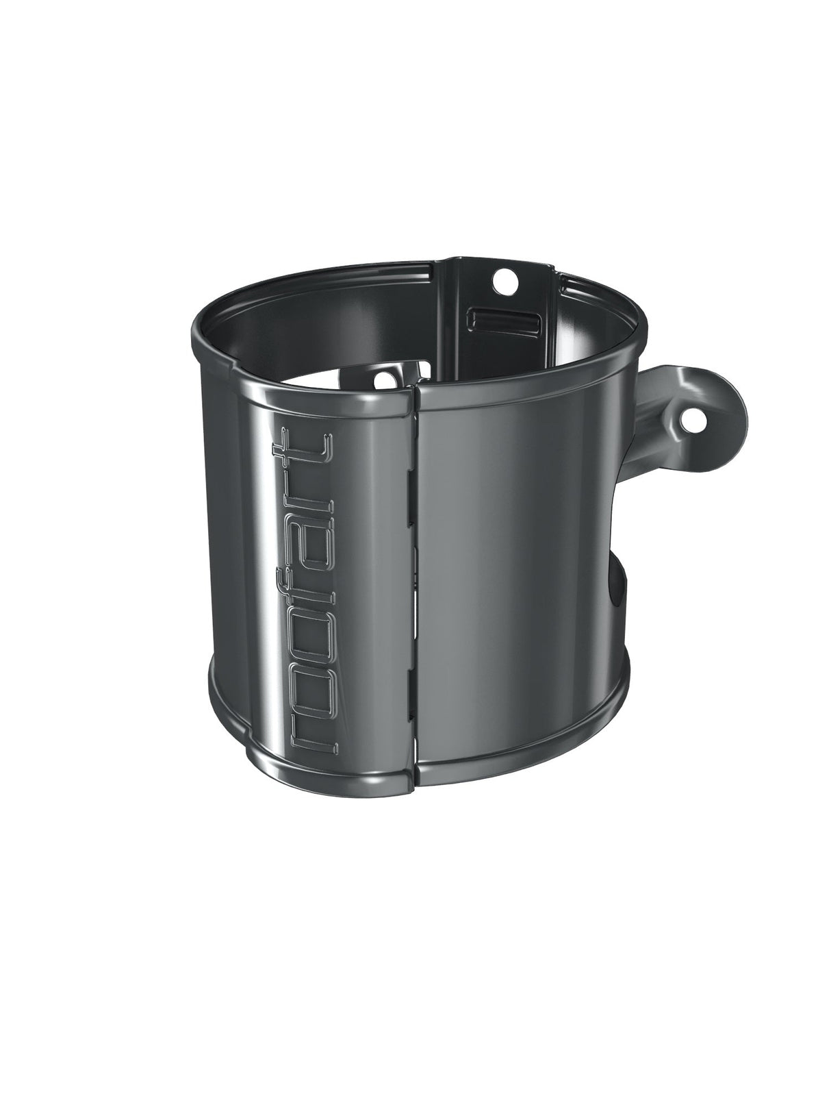 RoofArt 87mm Round Anthracite Grey Steel Downpipe Holder - Trusted Building Supplies