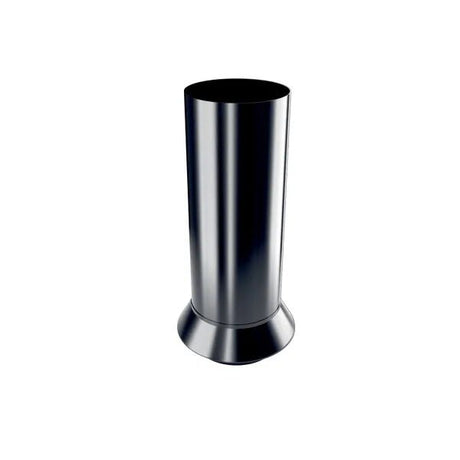 RoofArt 87mm Round Anthracite Grey Steel Drainage Connector - Trusted Building Supplies