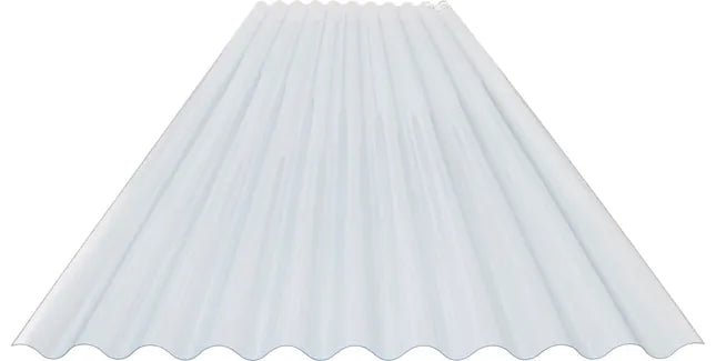 Solstice 3" ASB Corrugated Clear PVC Roof Sheet - Trusted Building Supplies