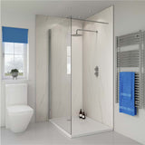 Splashpanel White Marble Matt PVC wall panels in a bathroom setting