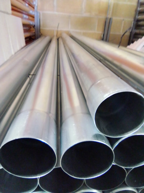 Stainless Gutta 80mm Round Stainless Steel Downpipe - 2.4m - Trusted Building Supplies