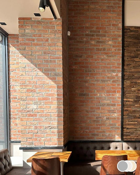 The Brick Tile Company Brick Slip Blend 23 Rich Red - Pack of 35 - Trusted Building Supplies