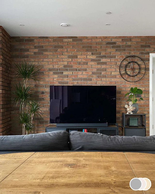 The Brick Tile Company Brick Slip Blend 32 Classic Brown - Pack of 35 - Trusted Building Supplies