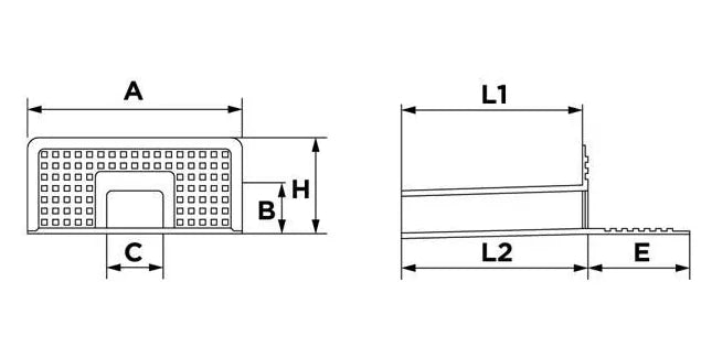 TPE Square Through - Wall Parapet Roof Drain Outlet - Trusted Building Supplies
