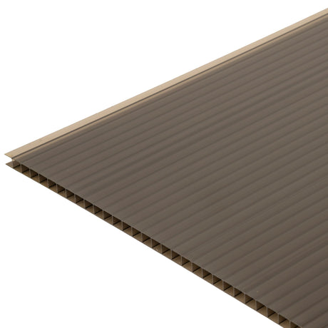 Trusted 10mm Bronze Twinwall Polycarbonate Roofing Sheet - Trusted Building Supplies