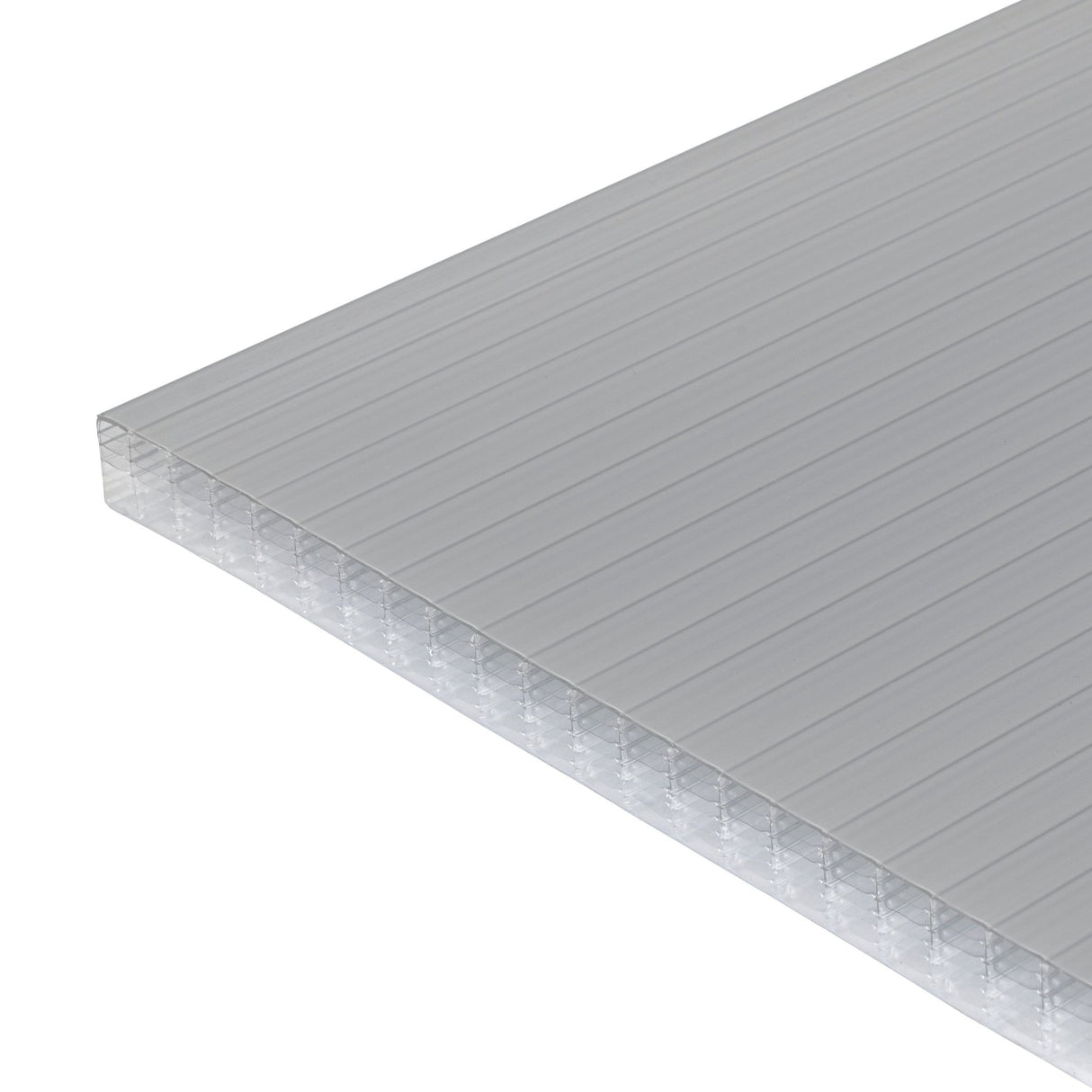 Trusted 25mm Grey/Opal Multiwall Polycarbonate Roofing Sheet - Trusted Building Supplies