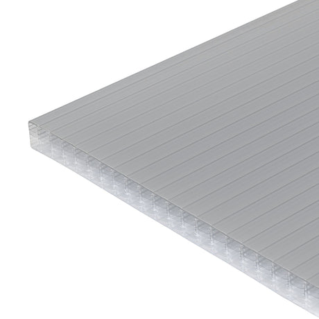 Trusted 25mm Grey/Opal Multiwall Polycarbonate Roofing Sheet - Trusted Building Supplies