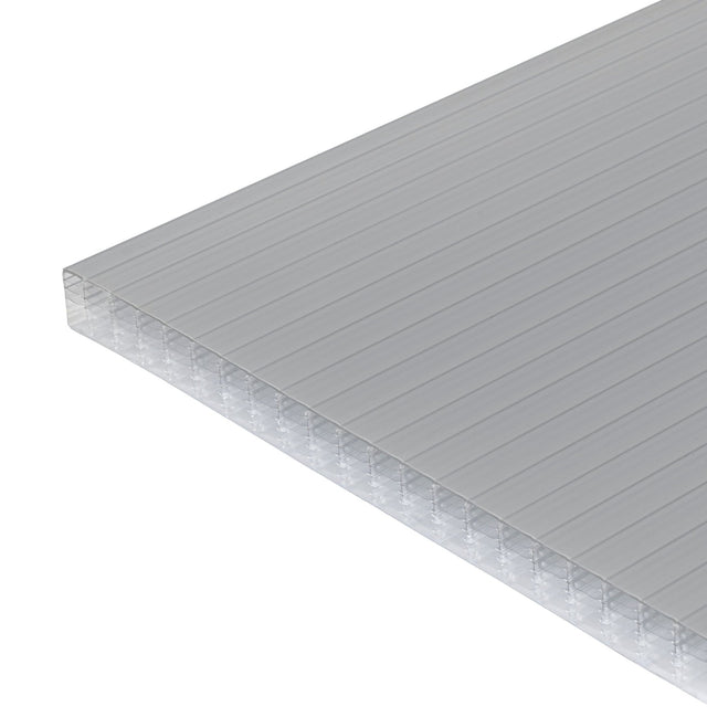 Trusted 25mm Grey/Opal Multiwall Polycarbonate Roofing Sheet - Trusted Building Supplies