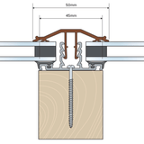 Trusted Glazing Bar for 10-25mm Polycarbonate Roof Sheets - Trusted Building Supplies