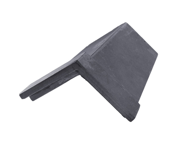 Westland Natural Brazilian Graphite Natural Slate Capped Angled Ridge Tile - Trusted Building Supplies