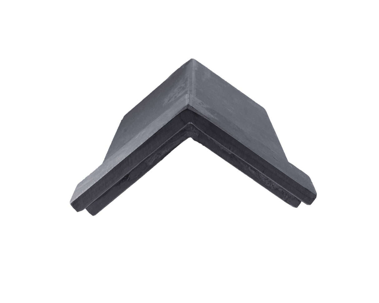 Westland Natural Brazilian Graphite Natural Slate Capped Angled Ridge Tile - Trusted Building Supplies