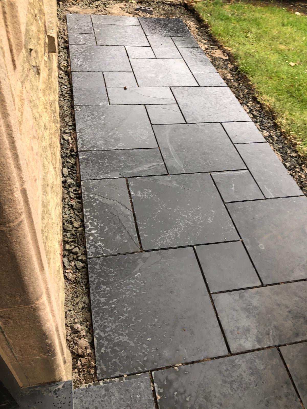 Westland Natural Brazilian Graphite Natural Slate Patio Paving Kit - 17.7m2 - Trusted Building Supplies
