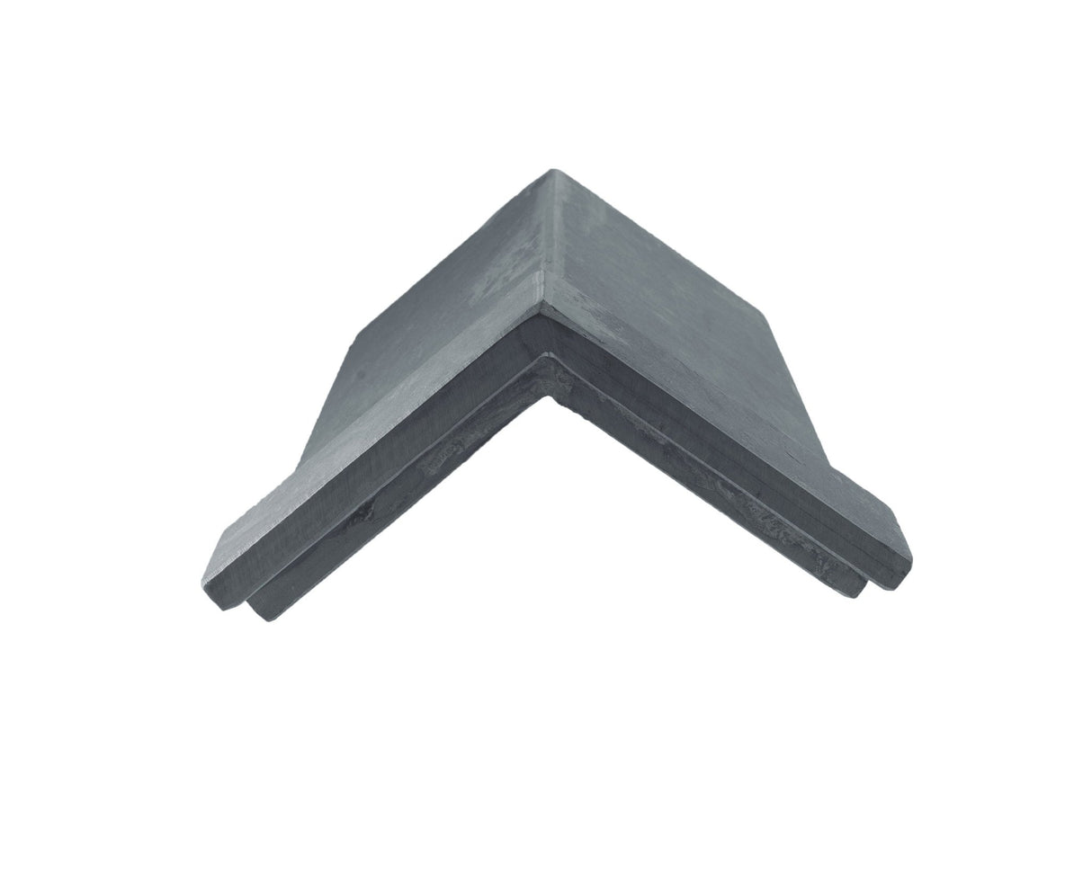 Westland Natural Brazilian Grey Green Natural Slate Capped Angled Ridge Tile - Trusted Building Supplies
