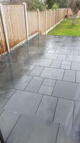 Westland Natural Brazilian Grey Green Natural Slate Patio Paving Kit - 17.7m2 - Trusted Building Supplies