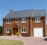 Westland Natural Brazilian Slate & Half Roof Tile Graphite - 500mm x 450mm - Trusted Building Supplies