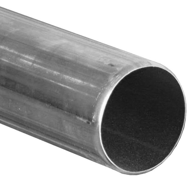Zinc Gutta 80mm Round Natural Zinc Downpipe - 2.4m - Trusted Building Supplies
